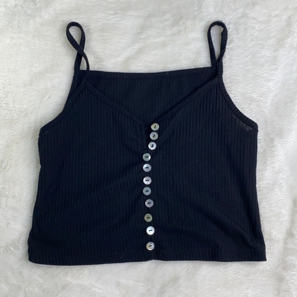 🖤🤩 Goth Black Cropped Tank